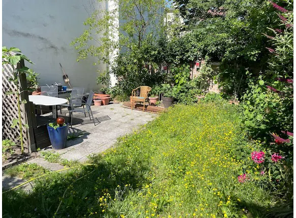 Der Essbereich im Garten