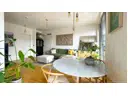 living room, kitchen