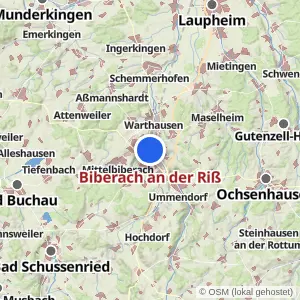 Kartenvorschau Biberach an der Riß