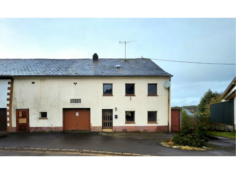 Frontansicht mit angebauter Garage