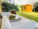 Gartenblick draußen