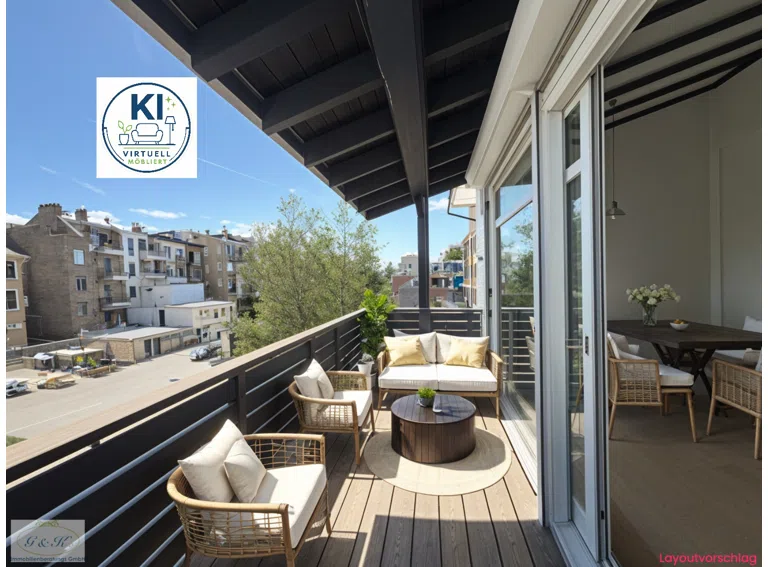 Balkon Wohnbeispiel