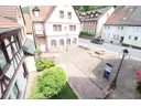 Blick auf den Dorfplatz - vom Balkon