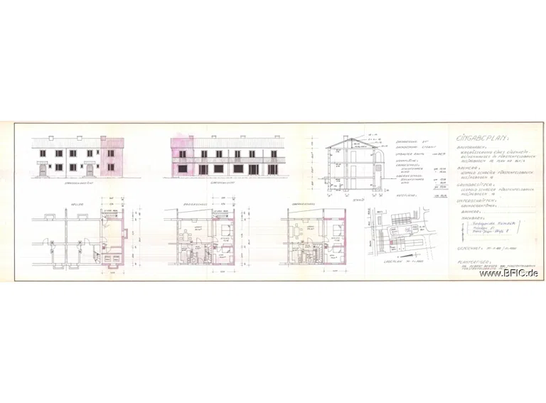 Grundrisse und Ansichten von 1966 - REH FFB Ausjagbogen 12_0001