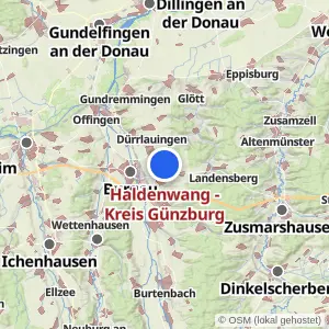 Kartenvorschau Haldenwang - Kreis Günzburg