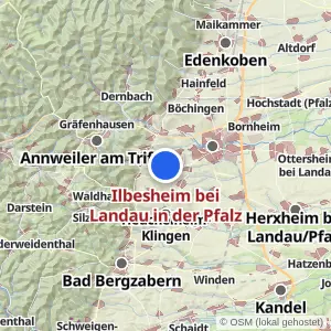 Kartenvorschau Ilbesheim bei Landau in der Pfalz