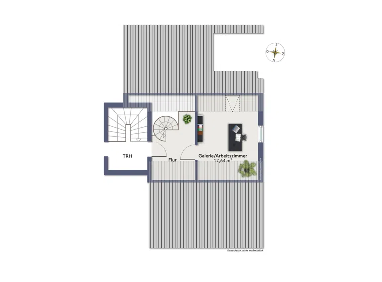 Grundriss Studio (3. OG)