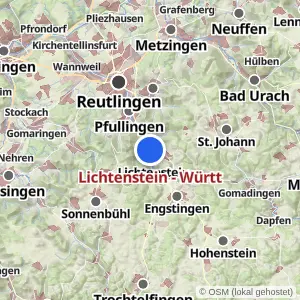 Kartenvorschau Lichtenstein - Württ
