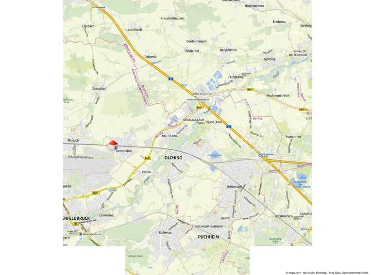 Geolyzer Kartenausschnitt