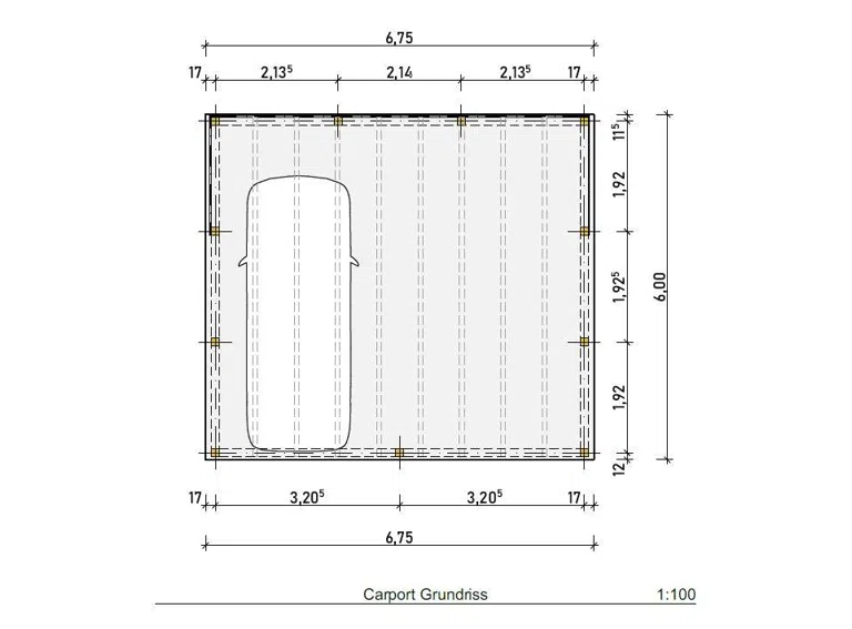 Grundriss Carport