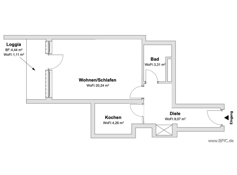 Grundriss Hardenberg K3