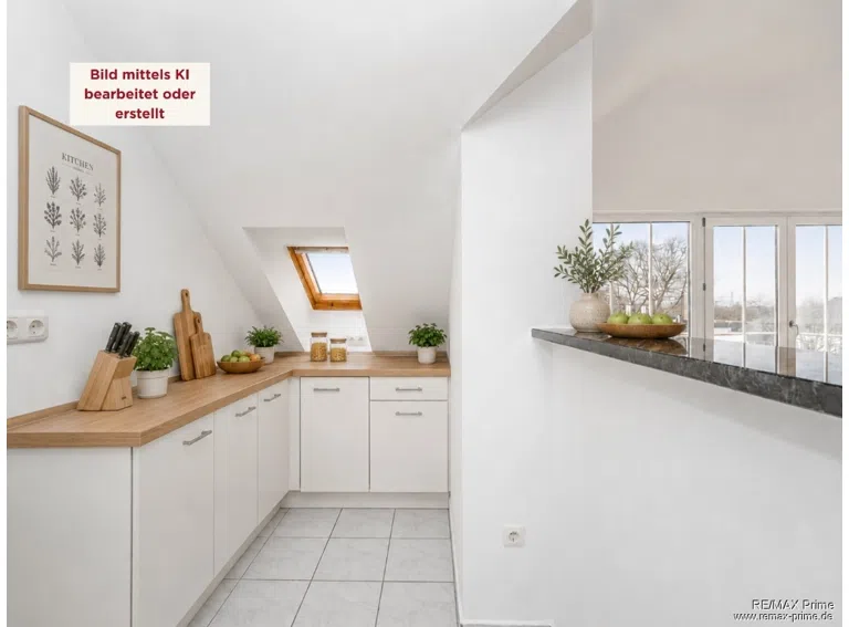 Virtuelles Home Staging Möbelierung und Dekoration sind nicht Bestandteil des Angebots.