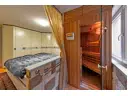 Schlafzimmer und Sauna