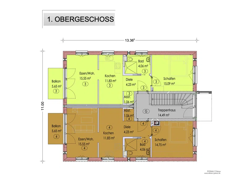 Grundriss 1.OG