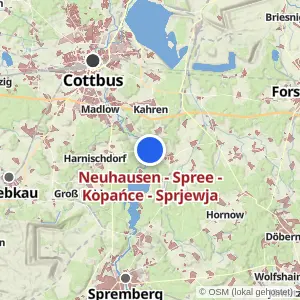 Kartenvorschau Neuhausen - Spree -  Kopańce - Sprjewja