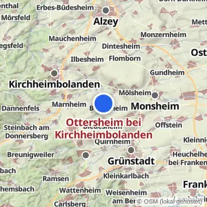 Kartenvorschau Ottersheim bei Kirchheimbolanden