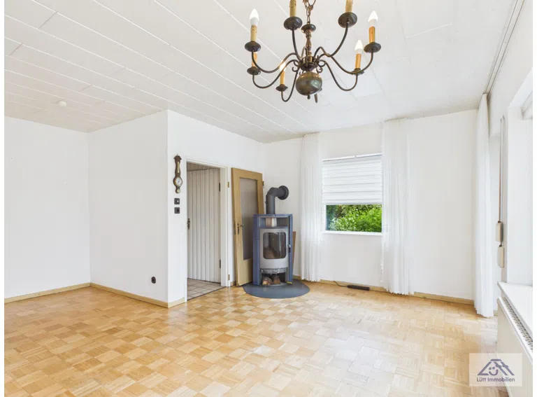 Wohnzimmer EG mit Kaminofen