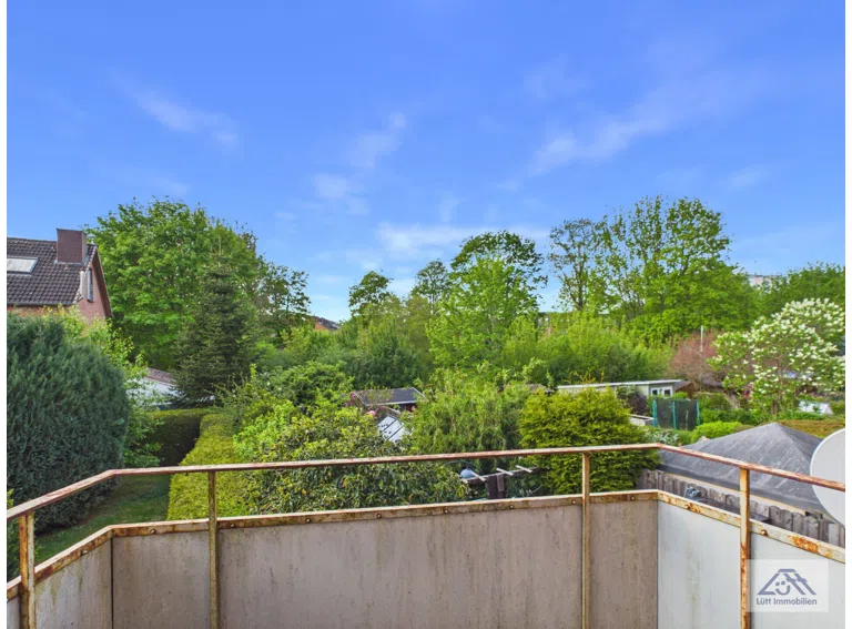 Blick vom Balkon