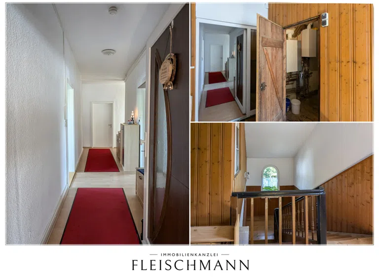 Treppenhaus und Flur Dachgeschoss
