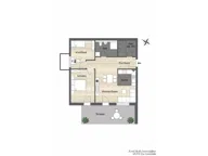Bild von Mit Klasse Terrasse! 3,5 Zimmer + Weitblick Eigentumswohnungen, in Sulzfeld - Baden, 78.56 m², 3.50 Zi., Bj. 2026