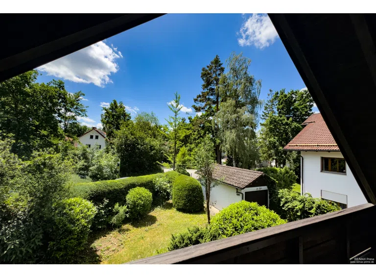 Blick vom Balkon