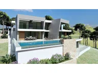 Bild von Villa mit Pool und Meerblick | Villa Titelbild für Lirios Design ist ein Angebot moderner Villen im Wohngebiet Cumbre