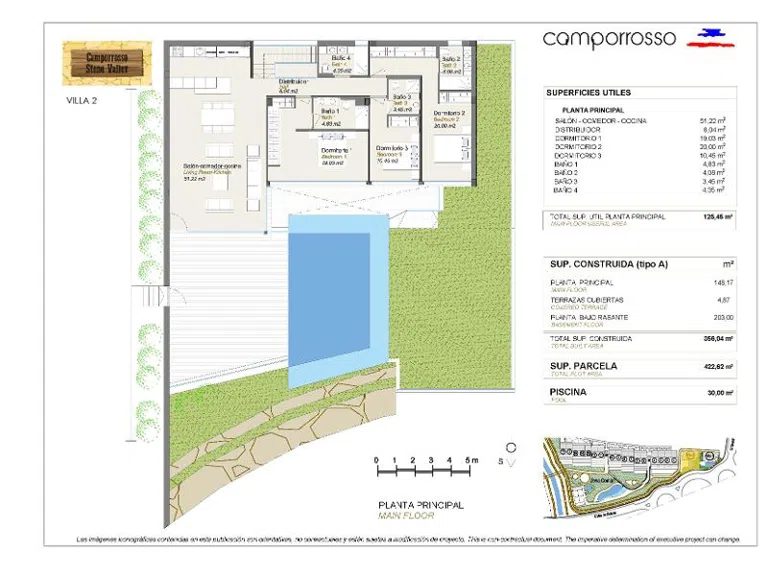 plano VILLA 2 CAMPORROSSO STONE VALLEY Seite 1